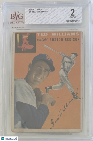 1954 Topps Ted Williams #1 BVG 2