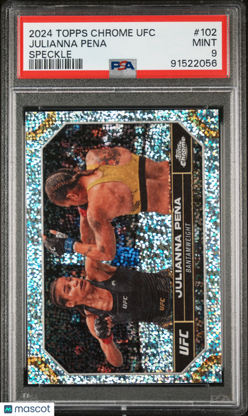 2024 Topps Chrome UFC Julianna Pena #102 Speckle PSA 9