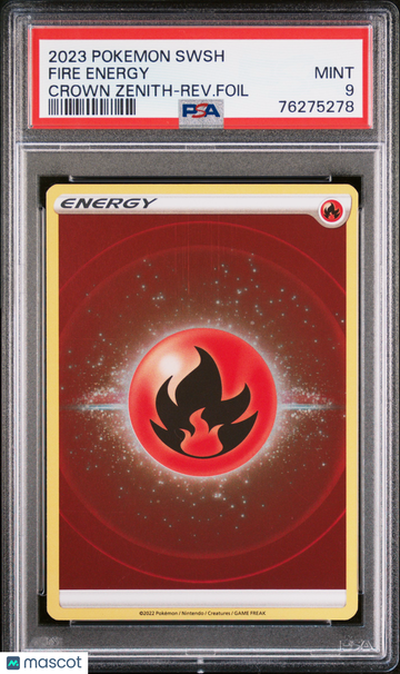 2023 Pokemon Sword And Shield Crown Zenith Fire Energy Crown Zenith-Rev.Foil PSA 9