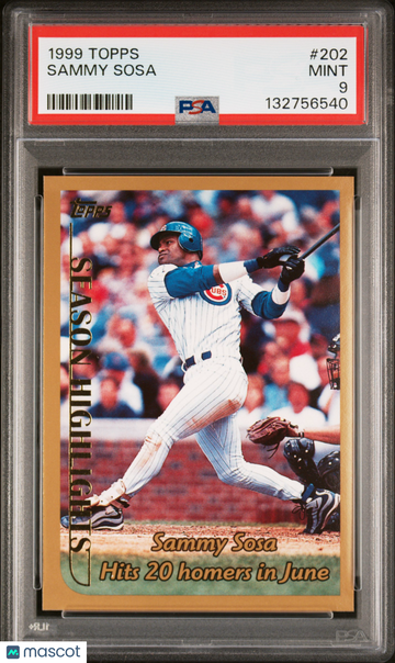 1999 Topps Sammy Sosa #202 PSA 9