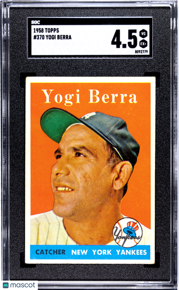 1958 Topps Yogi Berra #370 SGC 4.5