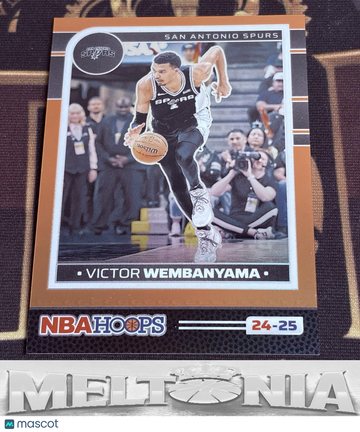 2024-25 Hoops Victor Wembanyama #165 Premium Prizms Orange SN