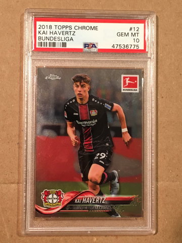 2018 Kai Havertz Topps Chrome Rookie PSA 10