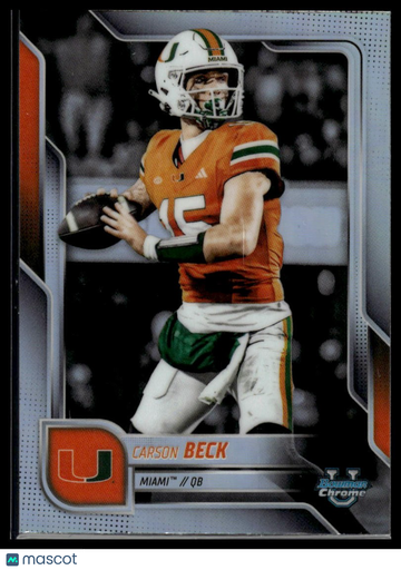 2025 Bowman University Chrome Carson Beck #138 Refractor