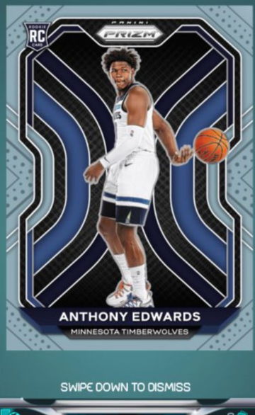 Panini Dunk 2020 Panini Prizm RC Anthony Edwards
