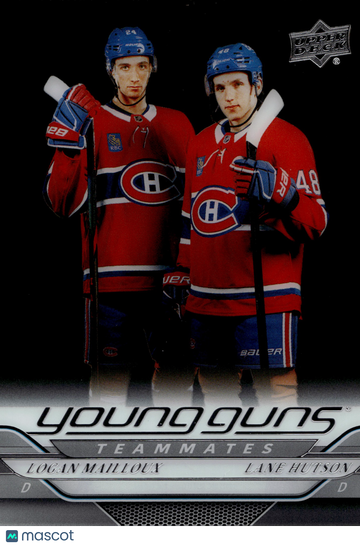 2025 2024-25 Upper Deck Young Guns Lane Hutson Logan Mailloux #497