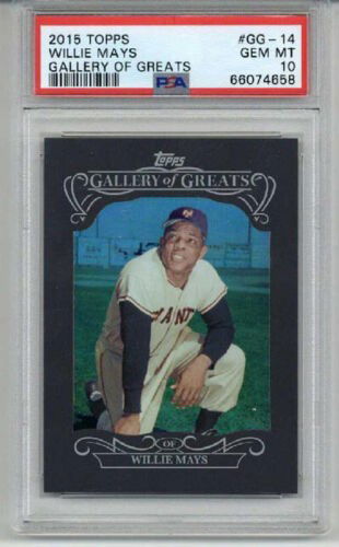 2015 TOPPS GALLERY OF GREATS #GG-14 WILLIE MAYS CARD GIANTS PSA 10 RARE