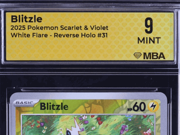 2025 Pokemon Scarlet & Violet White Flare Blitzle Reverse Holo MBA 9 #31
