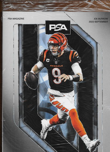 PSA Graded Card Monthly Price Guide Magazine September 2022 Joe Burrow Cincinnati Bengals