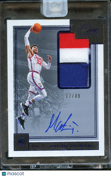 2020 Panini One and One Matisse Thybulle #RJA-MTH /49 Patch RC Memorabilia