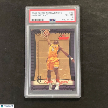 2004 Fleer Throwbacks Kobe Bryant #10 PSA 6