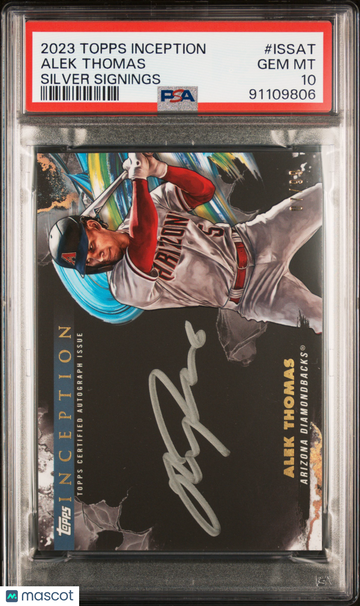 2023 Topps Inception Inception Silver Signings Alek Thomas #ISSAT /10 PSA 10