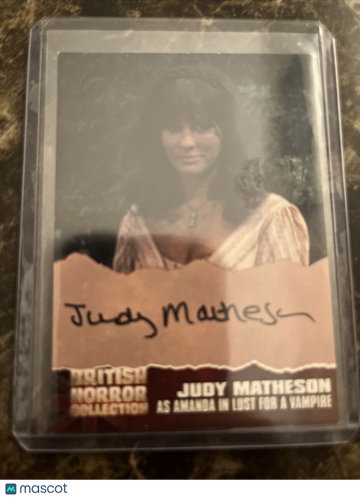 British Horror Collection Judy Matheson Autograph