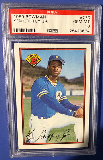 1989 Bowman #220 Ken Griffey Jr. PSA 10 Gem Mint rookie
