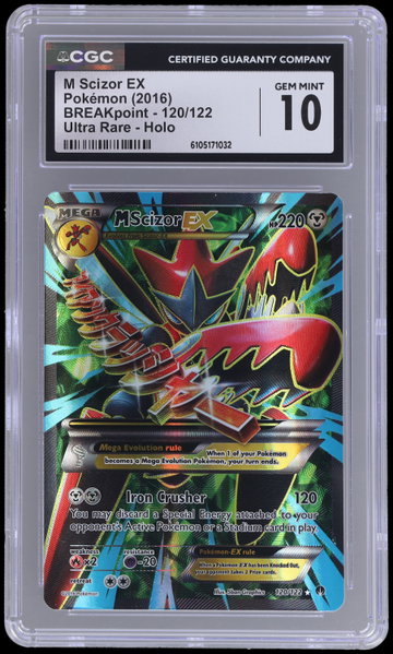 2016 Pokemon XY Breakpoint M Scizor EX Ultra Rare CGC 10