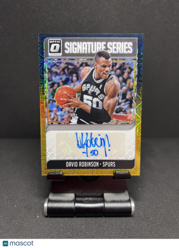 2018 DONRUSS OPTIC DAVID ROBINSON SIGNATURE SERIES AUTO BLACK GOLD /8