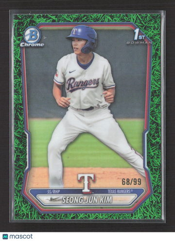 2025 Bowman Chrome Seong-Jun Kim #BCP-45 Green Grass Refractor /19 1st Bowman.