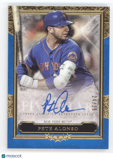 2020 Topps Five Star Autograph Pete Alonso #FSA-PA Blue /25