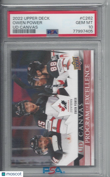 2022 Upper Deck UD Canvas Owen Power #C262 PSA 10