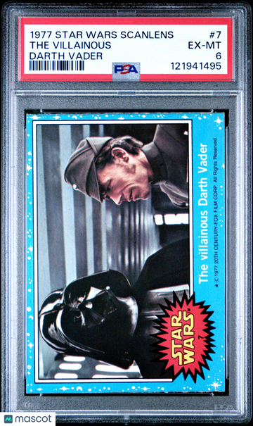 1977 Star Wars Scanlens The Villainous Darth Vader #7 PSA 6