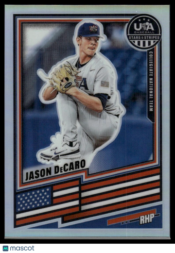 2026 Panini Stars & Stripes Prizm USA Baseball Jason DeCaro #105 Silver