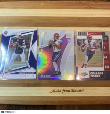 (3) 2022 CHRONICLES OPTIC STATUS ROOKIES &  STARS MALIK WILLIS RC INVESTMENT