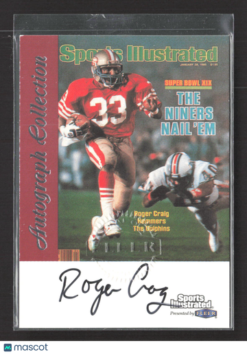 1999 Fleer Sports Illustrated Autograph Collection Roger Craig #N/A