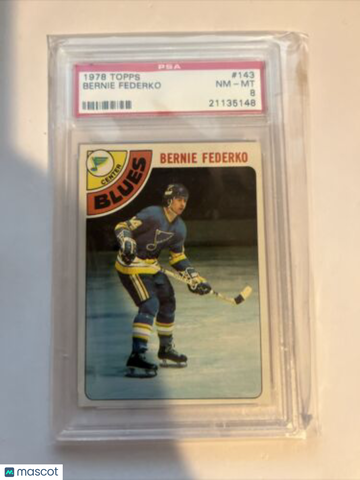 1978-79 Topps BERNIE FEDERKO #143 Rookie PSA 8