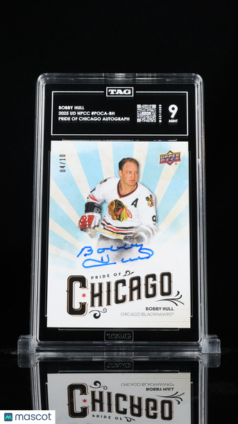 2025 Upper Deck National Sports Collectors Convention Bobby Hull #POCA-BH Pride of Chicago Autograph /10 Short Print TAG