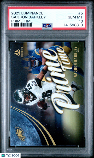 2025 Panini Luminance Prime Time Saquon Barkley #5 PSA 10