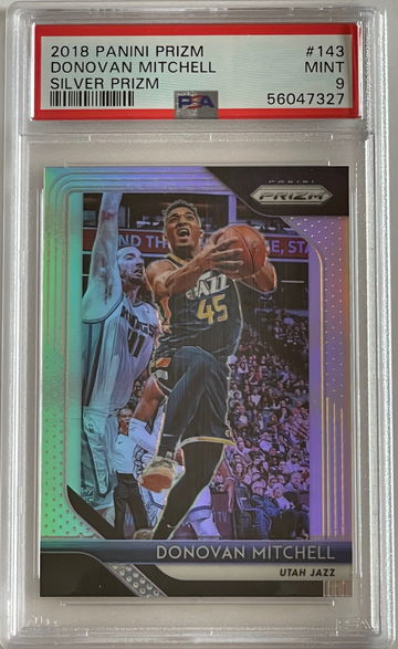 2018 Panini Prizm Silver Donovan Mitchell PSA 9