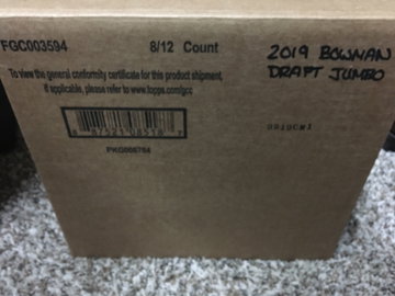 2019 Bowman Draft Jumbo Case