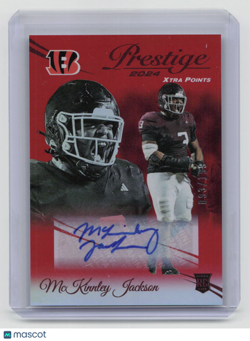 093/199 2024 Panini Prestige McKinnley Jackson #369 Xtra Points Red Auto Rookie