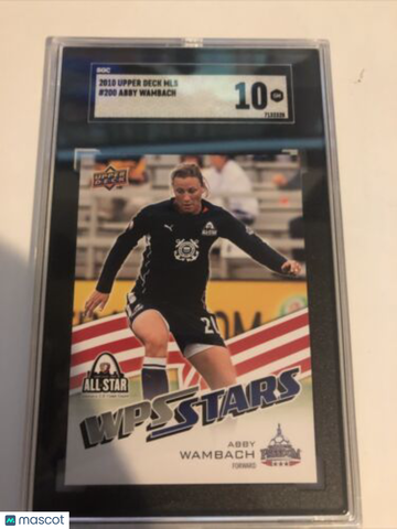 2010 Upper Deck MLS Abby Wambach #200 Rookie SGC 10