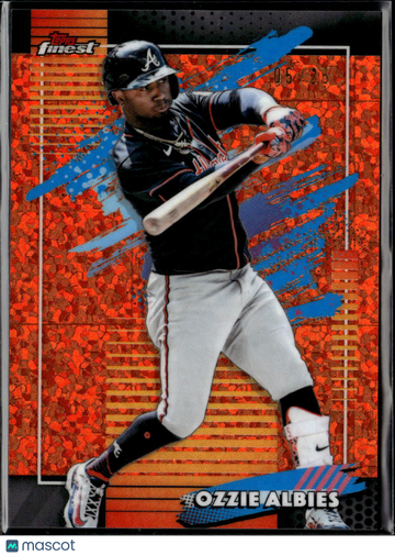 Ozzie Albies 2026 Topps Finest Orange Refractor Atlanta Braves