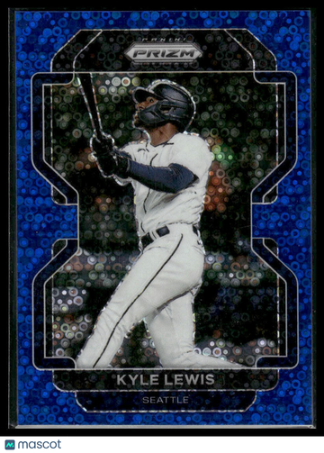 2022 Panini Prizm Kyle Lewis #235 Blue Donut Circles Prizm SN