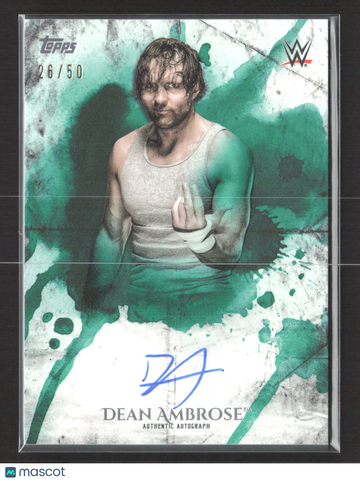 2018 Topps WWE Undisputed Dean Ambrose #UA-DA Green /50