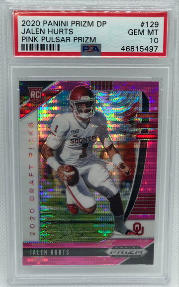 2020 Prizm DP Jalen Hurts Pink Pulsar