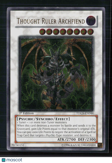 2008 Yu-Gi-Oh! The Duelist Genesis Thought Ruler Archfiend Ultimate Rare 1st Edition