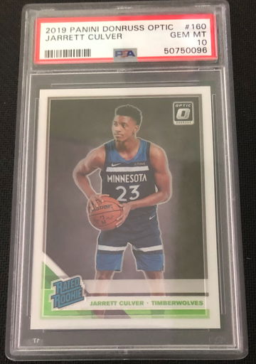 2019 Donruss Optic #160 Jarrett Culver Rated Rookie RC PSA 10 Gem Mint