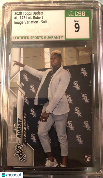 2020 Topps Update LUIS ROBERT Photo Variation SP Rookie Card #U173 CSG 9 MINT RC