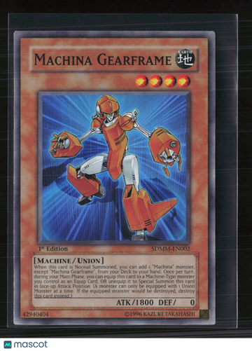 2010 Yu-Gi-Oh! Machina Mayhem Structure Deck Machina Gearframe 1st Edition
