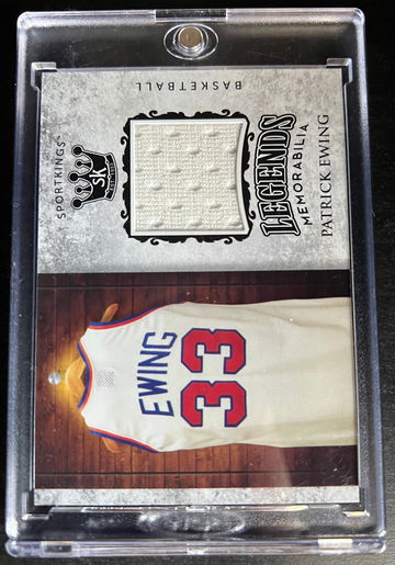 2018 SportKings RELIC PATCH NY Knicks Patrick Ewing