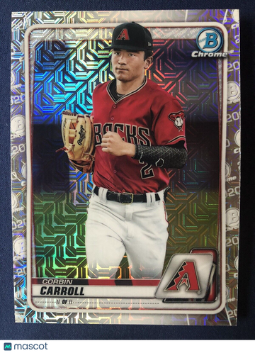CORBIN CARROLL 2020 Bowman Chrome Mega Box MOJO Refractor #BCP-222 Diamondbacks