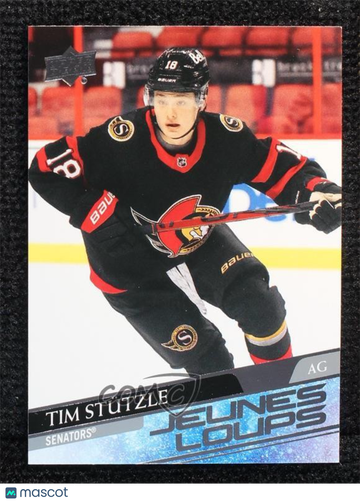 2020-21 Upper Deck Tim Stutzle #482 French Parallel/Variety Rookie Base Set