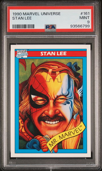 1990 Marvel Universe Mr Marvel Stan Lee #161 PSA 9