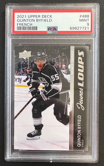 2021-22 Upper Deck Young Guns 488 Quinton Byfield French Variation