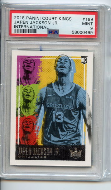 PSA 9 Jaren Jackson Jr Court Kings Level III 3 International 2018 Rookie #199 RC