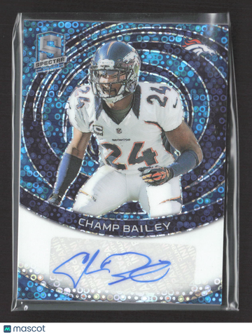 2023 Panini Spectra Prizm Champ Bailey #SIG-CBA Blue Disco /50