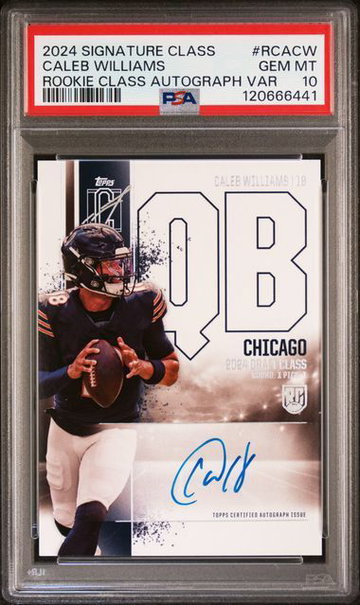 2024 Signature Class | Rookie Caleb Williams | Rookie Class Autograph Variance | #RCACW | PSA 10